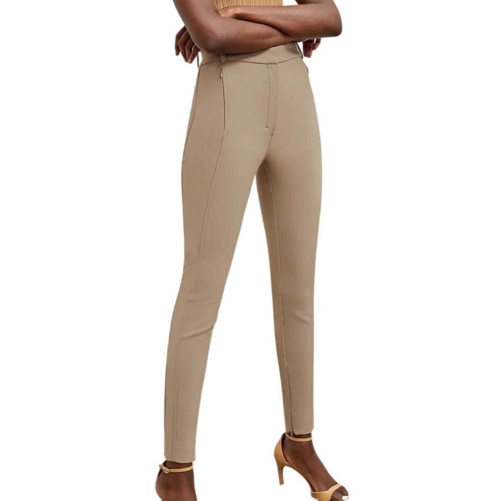 M.M. Lafleur Womens 0‎ Tan The Curie Pant PowerStretch with Pockets